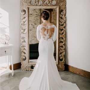 NWT Pronovias Orquidea‎ Size 10 Off-white Wedding Dress